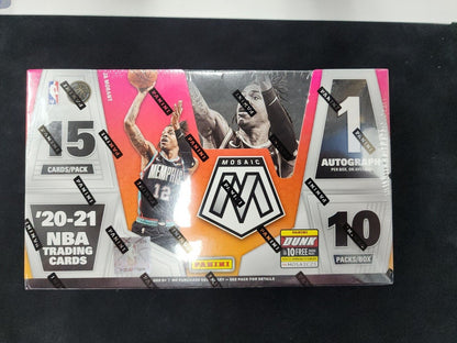 2020-21 Panini Mosaic Basketball Hobby Box - 10 Packs (Sealed)