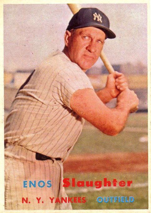 1957 Topps #215 Enos Slaughter - NM