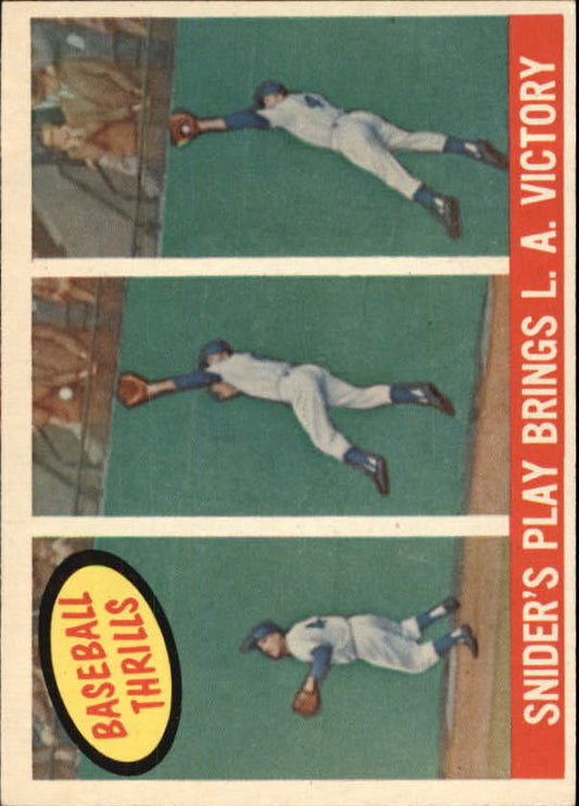 1959 Topps #468 Duke Snider BT LA Victory - Vg+