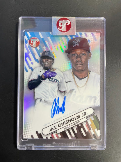 2023 Topps Pristine Refractor Fresh Faces Jazz Chisholm Jr. Marlins AUTO