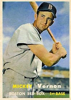 1957 Topps #92 Mickey Vernon - NM