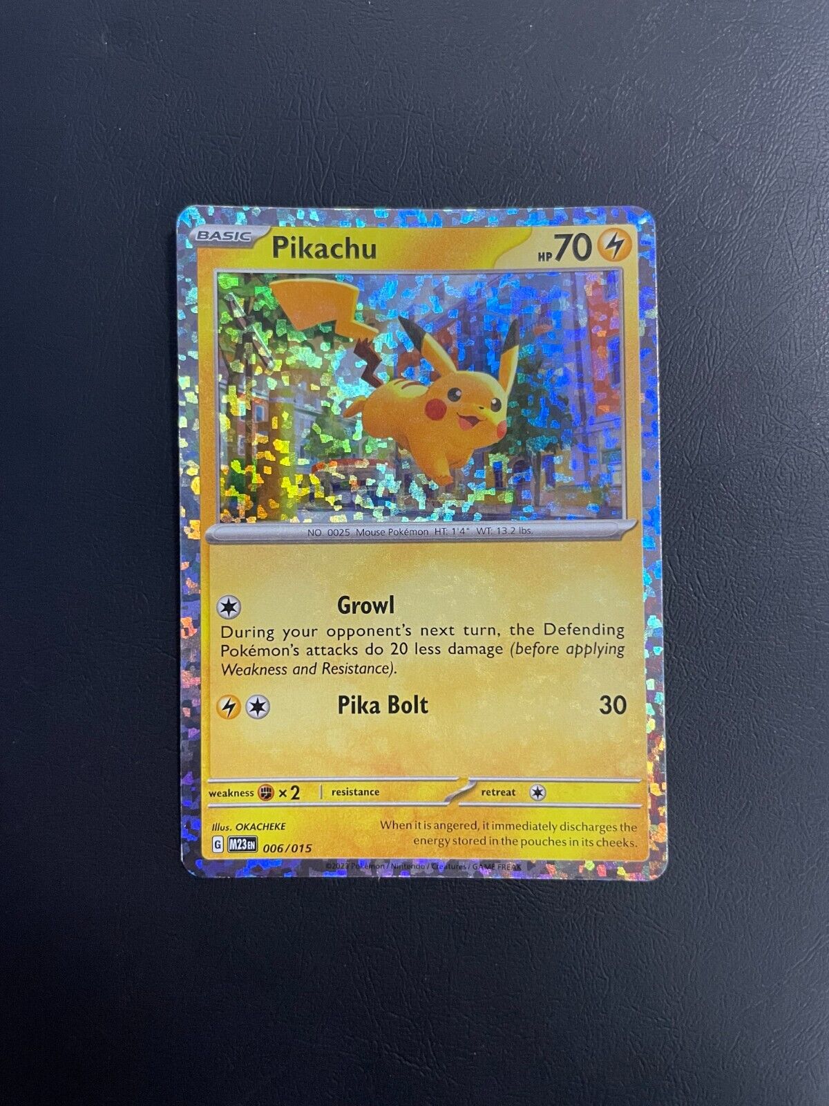 2023 Pikachu 006/015 M23 McDonald’s Match Battle Holo Rare Promo Pokémon TCG