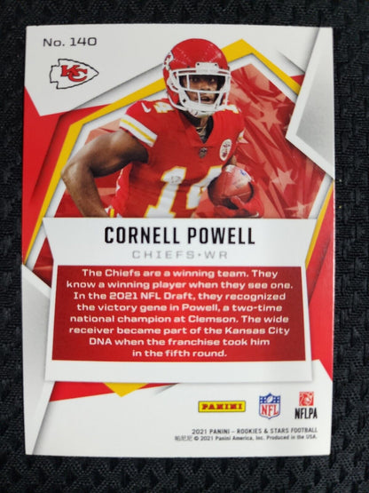 2021 Panini Rookies & Stars RC 140 Cornell Powell - Kansas City Chiefs