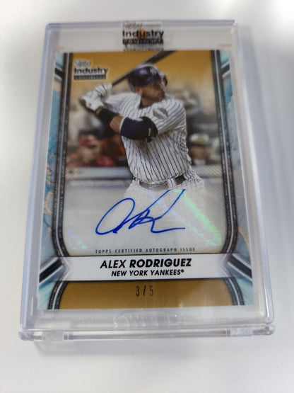 2023 Topps Industry Conference Gold Parallel Alex Rodriguez #/5 NY Yankees