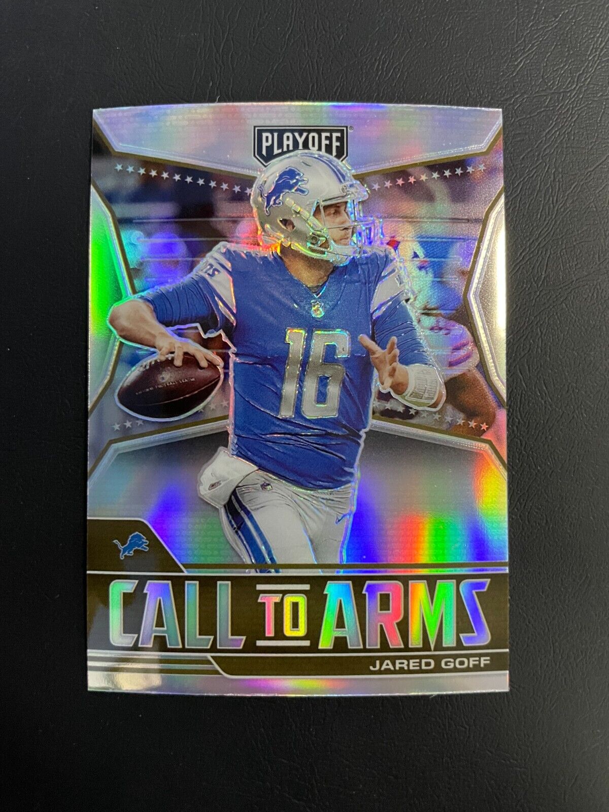 2021 Panini Playoff Call to Arms SILVER Jared Goff Detroit Lions #CA-JGO