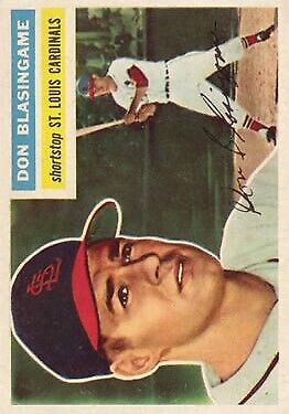 1956 Topps #309 Don Blasingame RC - Vg+