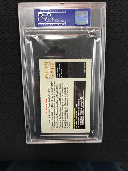 2001 SI For Kids Tiger  Woods  Athlete of the Year US OPEN PSA 9