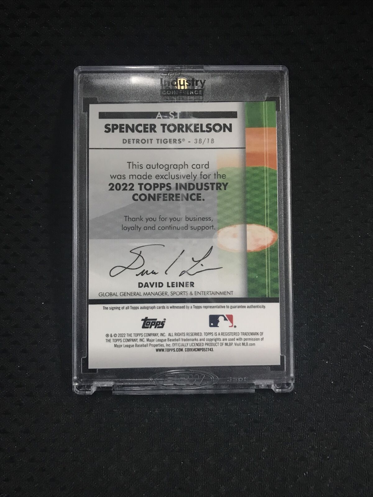 Spencer Torkleson 2022 Topps Industry Conference Gold AUTO NUMBERED /5 Tigers🔥