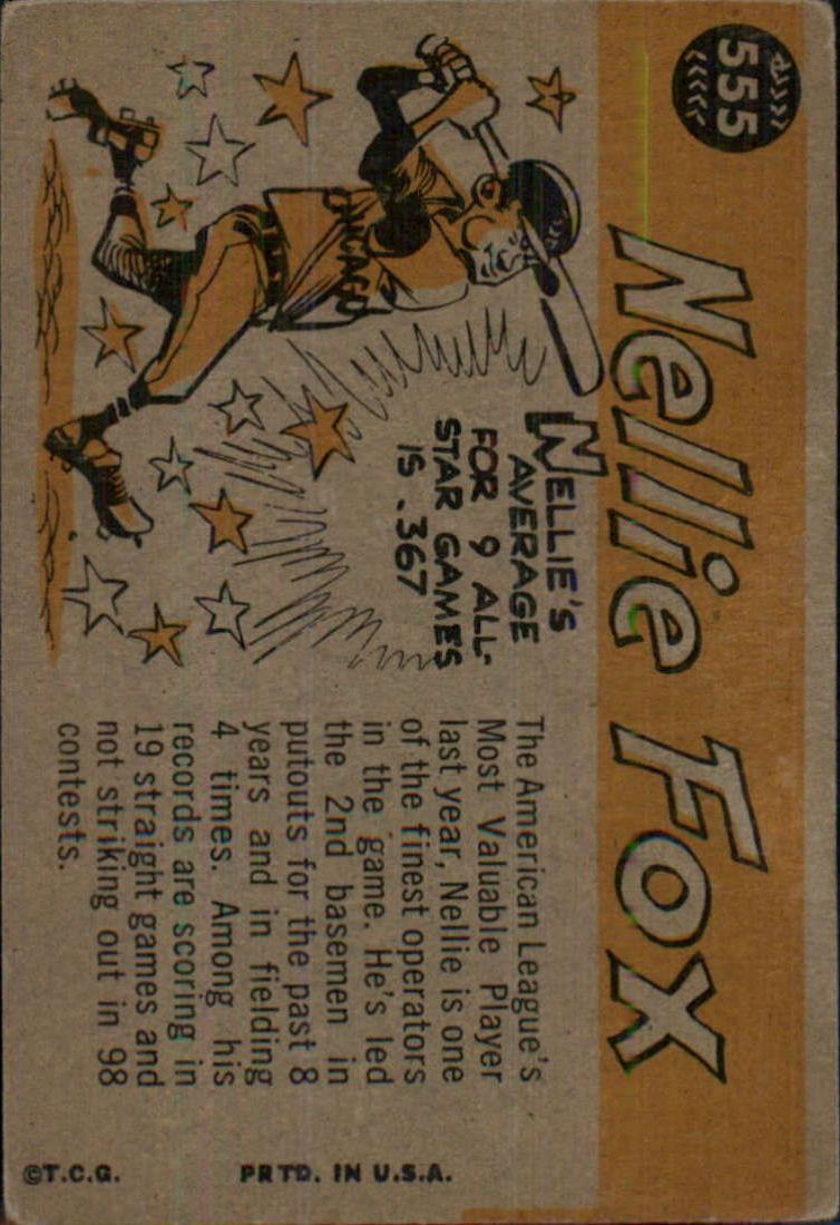 1960 Topps #555 Nellie Fox AS - Ex+