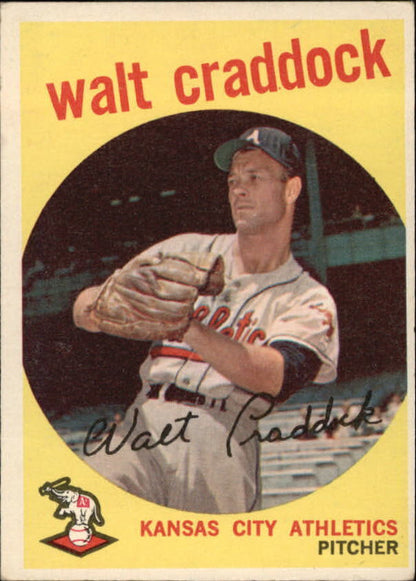 1959 Topps #281 Walt Craddock RC - Vg+