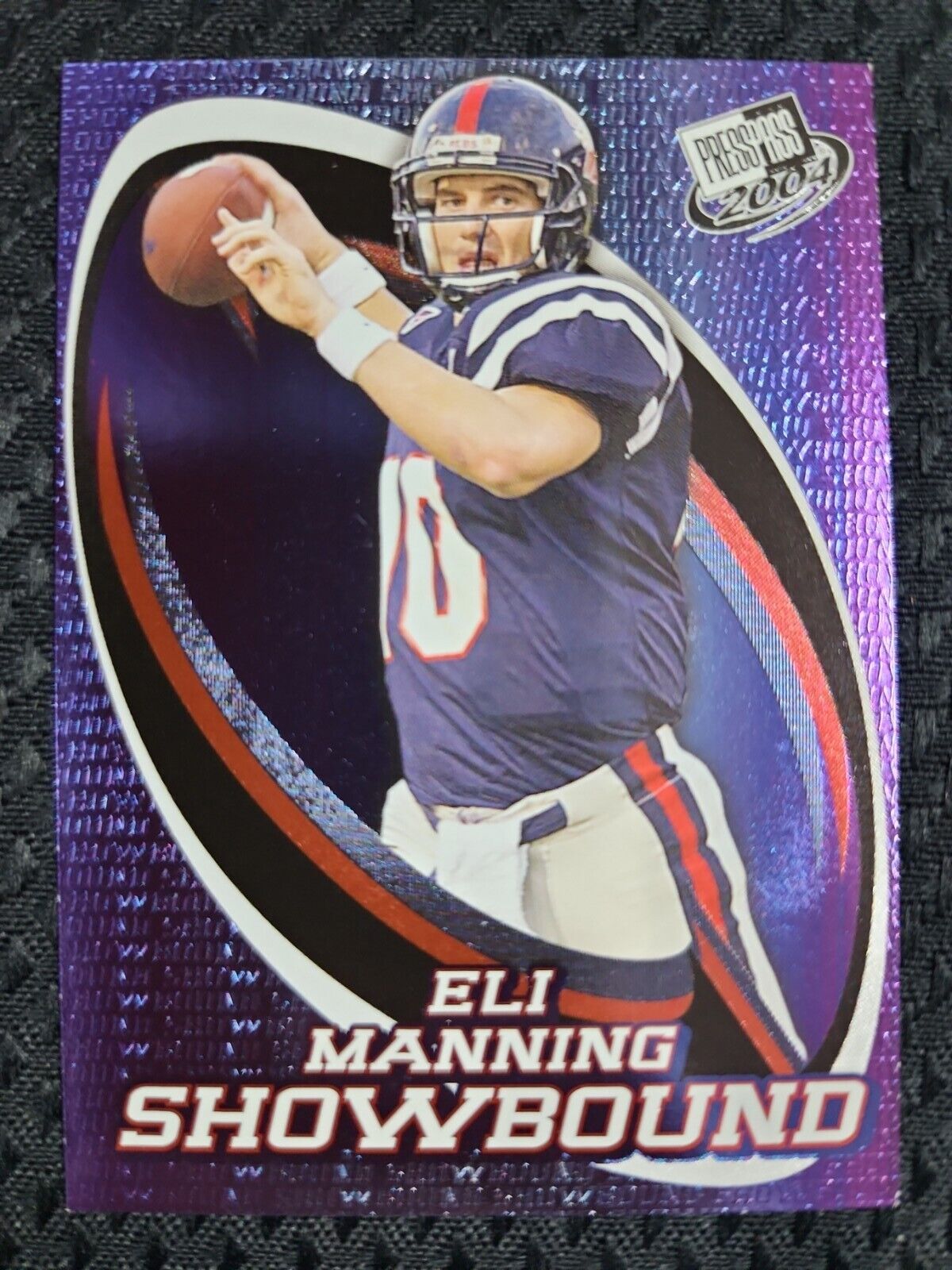 ELI MANNING ROOKIE 2004 PRESS PASS SHOWBOUND ROOKIE INSERT #3 OLE MISS NY GIANTS