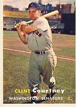 1957 Topps #51 Clint Courtney - NM