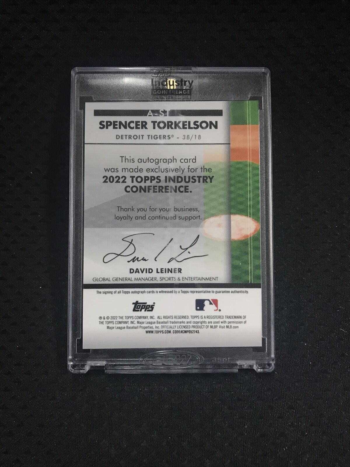Spencer Torkleson 2022 Topps Industry Conference Gold AUTO NUMBERED /5 Tigers🔥