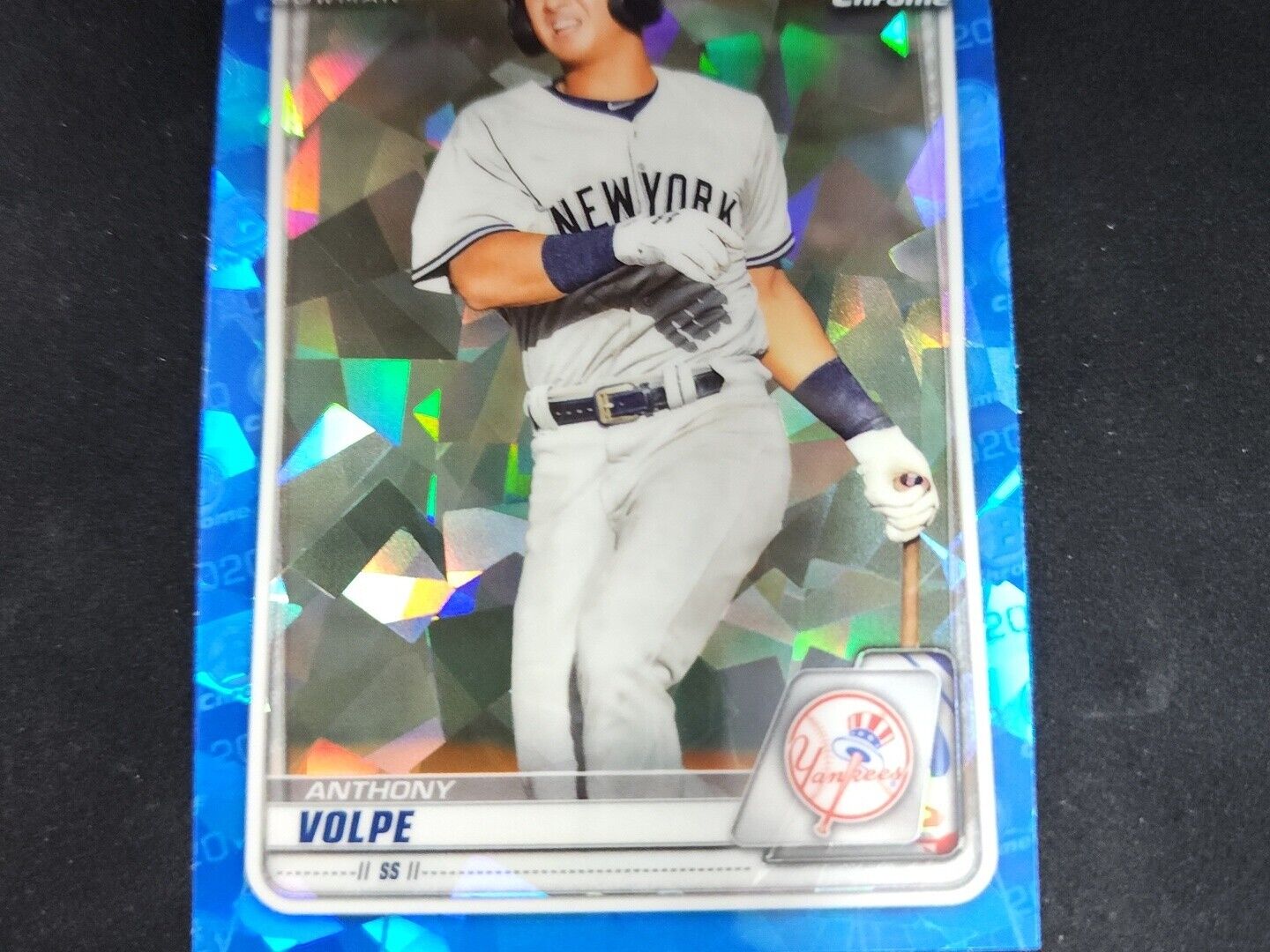 ANTHONY VOLPE 2020 Bowman Chrome Sapphire 1st Prospect Rookie RC Yankees BCP-139
