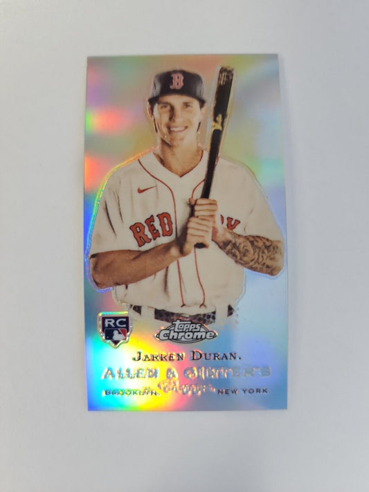 JARREN DURAN 2022 TOPPS ALLEN & GINTER CHROME MINI REFRACTOR PHOTO VARIATION RC