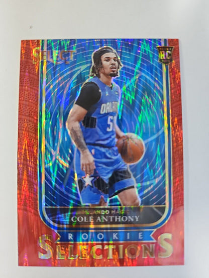 2020-21 Panini Rookie Selections COLE ANTHONY Red Flash Prizm #13- Magic