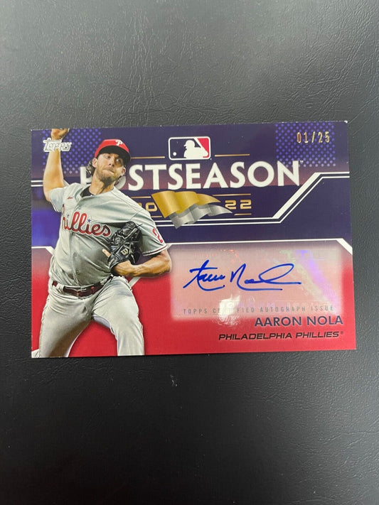 2023 Topps Aaron Nola Postseason Auto /25