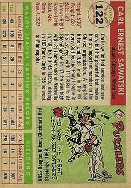 1955 Topps #122 Carl Sawatski - NM