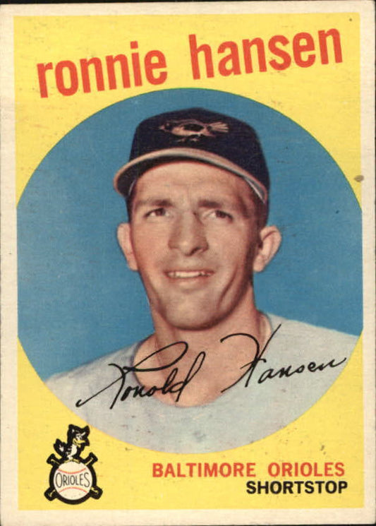 1959 Topps #444 Ron Hansen RC - NM