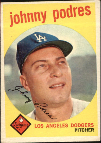 1959 Topps #495 Johnny Podres - NM