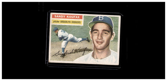 1956 Topps #79b Sandy Koufax Gray Back