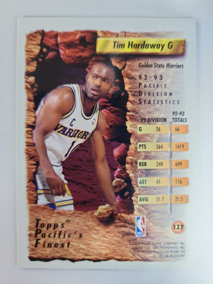 1993-94 Topps Finest NBA Basketball Card Tim Hardaway #127