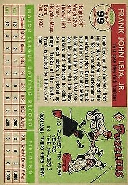 1955 Topps #99 Frank Leja - NM