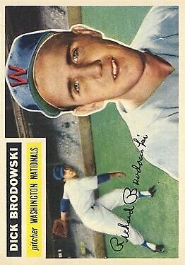 1956 Topps #157 Dick Brodowski - NM