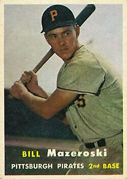 1957 Topps #24 Bill Mazeroski RC - NM