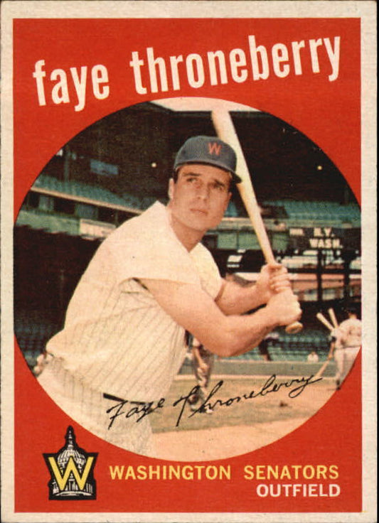 1959 Topps #534 Faye Throneberry - NM