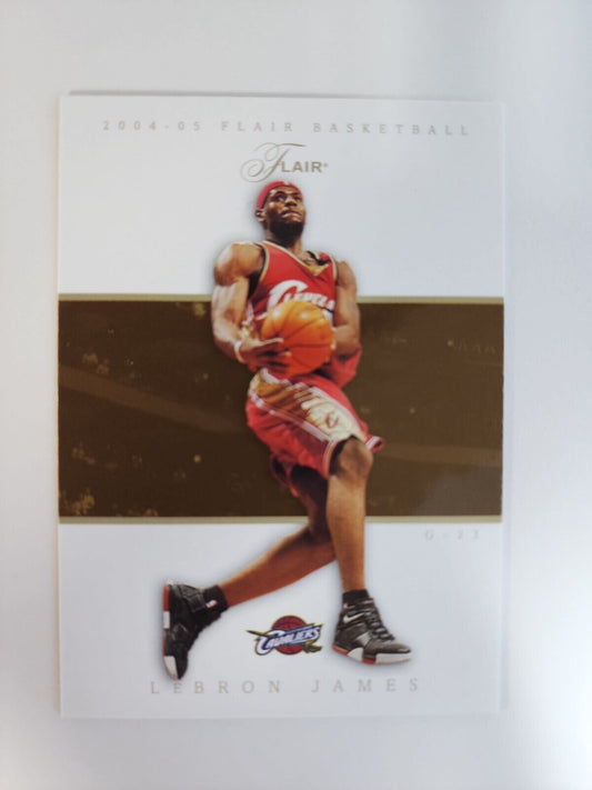 LEBRON JAMES 2004-05 NBA Flair Basketball Card #35  CAVALIERS