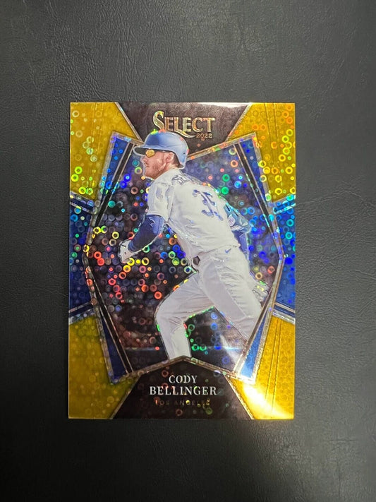 2022 Select Baseball Cody Bellinger Blue Gold Disco Refactor Bookend 10/10 J