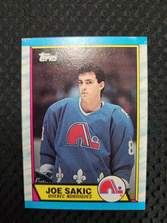 1989-90 Topps Joe Sakic #113 Rookie Card HOF Nordiques/Colorado Avalanche
