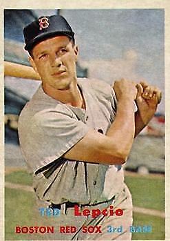 1957 Topps #288 Ted Lepcio - NM