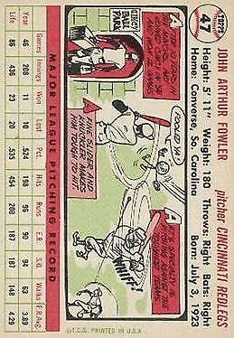 1956 Topps # 1956 Topps Cincinnati Reds Team Set