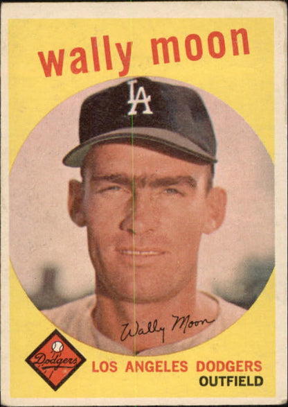 1959 Topps #530 Wally Moon - Vg+