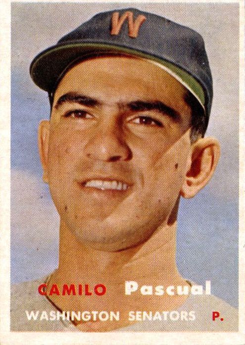 1957 Topps #211 Camilo Pascual - NM