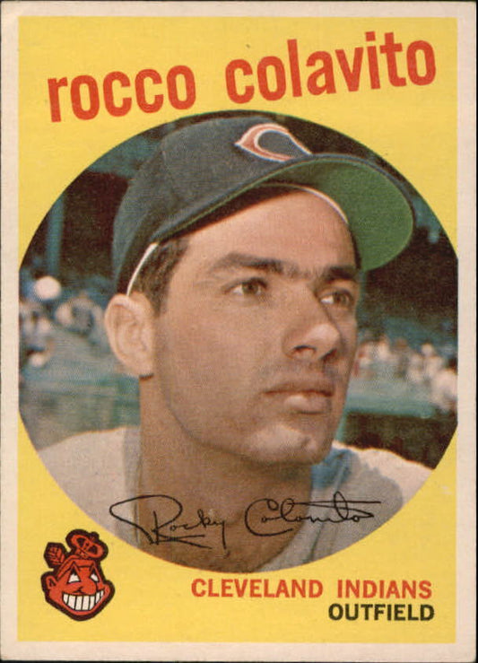 1959 Topps #420 Rocky Colavito - Vg+