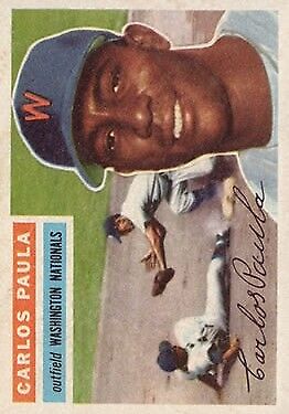 1956 Topps #4 Carlos Paula - NM