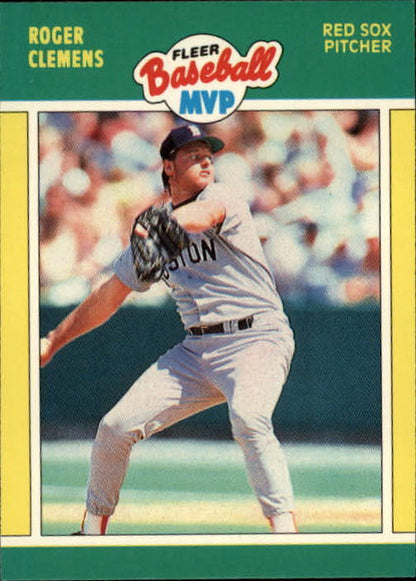 1989 Fleer Baseball MVP's #8 Roger Clemens - NrMt+