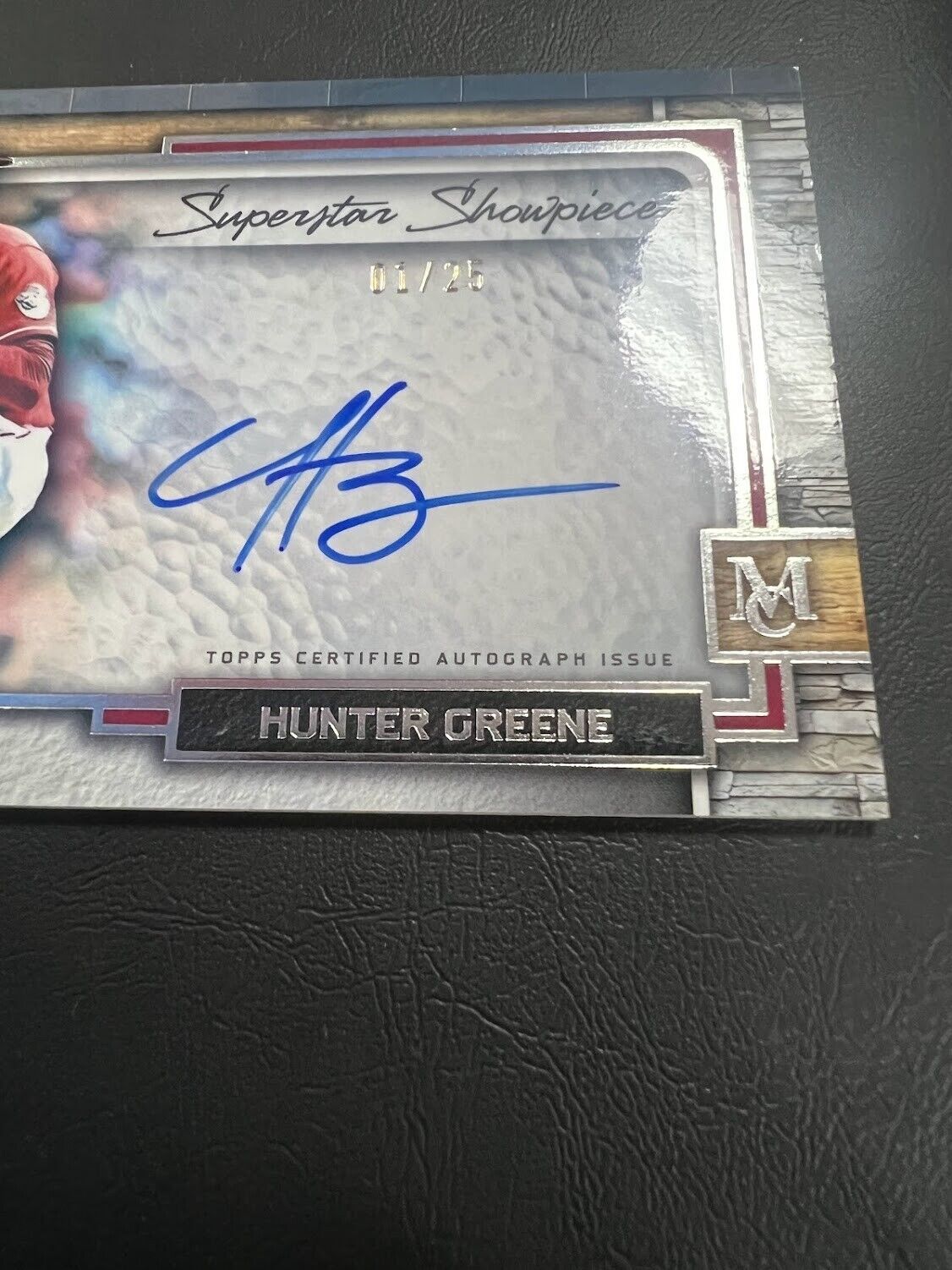 2023 Museum Collection Hunter Greene Superstar Showpieces Auto /25 Reds J