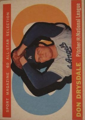 1960 Topps #570 Don Drysdale AS - Ex+