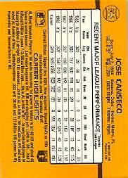 1989 Donruss Bonus MVP's #BC5 Jose Canseco - NM