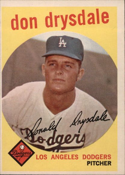 1959 Topps #387 Don Drysdale - NM