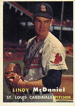 1957 Topps #79 Lindy McDaniel RC - NM