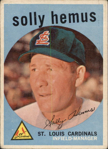 1959 Topps #527 Solly Hemus - Vg+