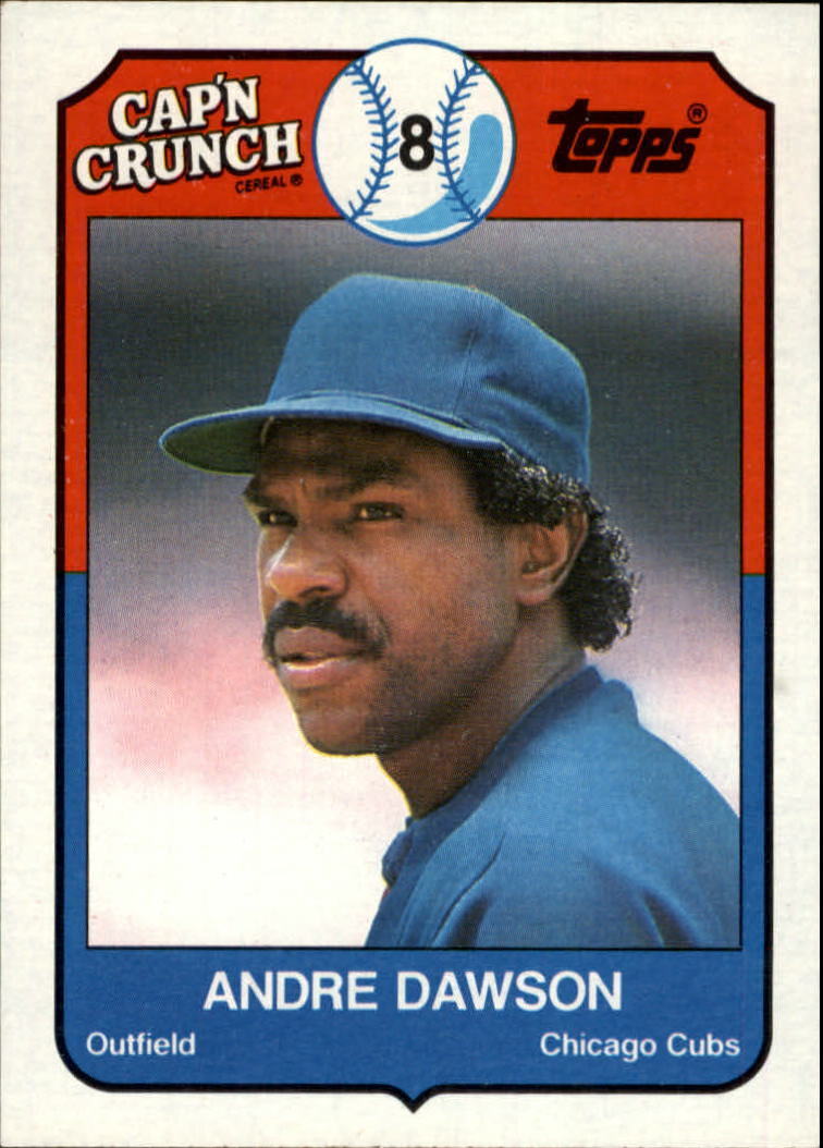 1989 Topps Cap'n Crunch #10 Andre Dawson - NrMt+