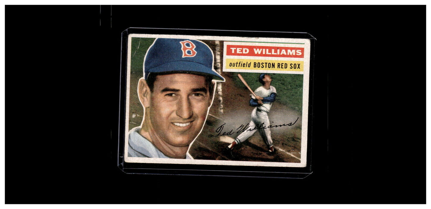 1956 Topps #5b Ted Williams Gray Back