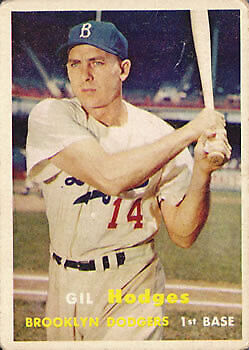 1957 Topps #80 Gil Hodges - NM