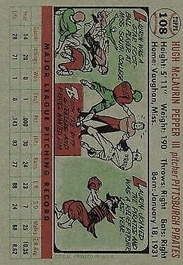 1956 Topps #108 Laurin Pepper - NM